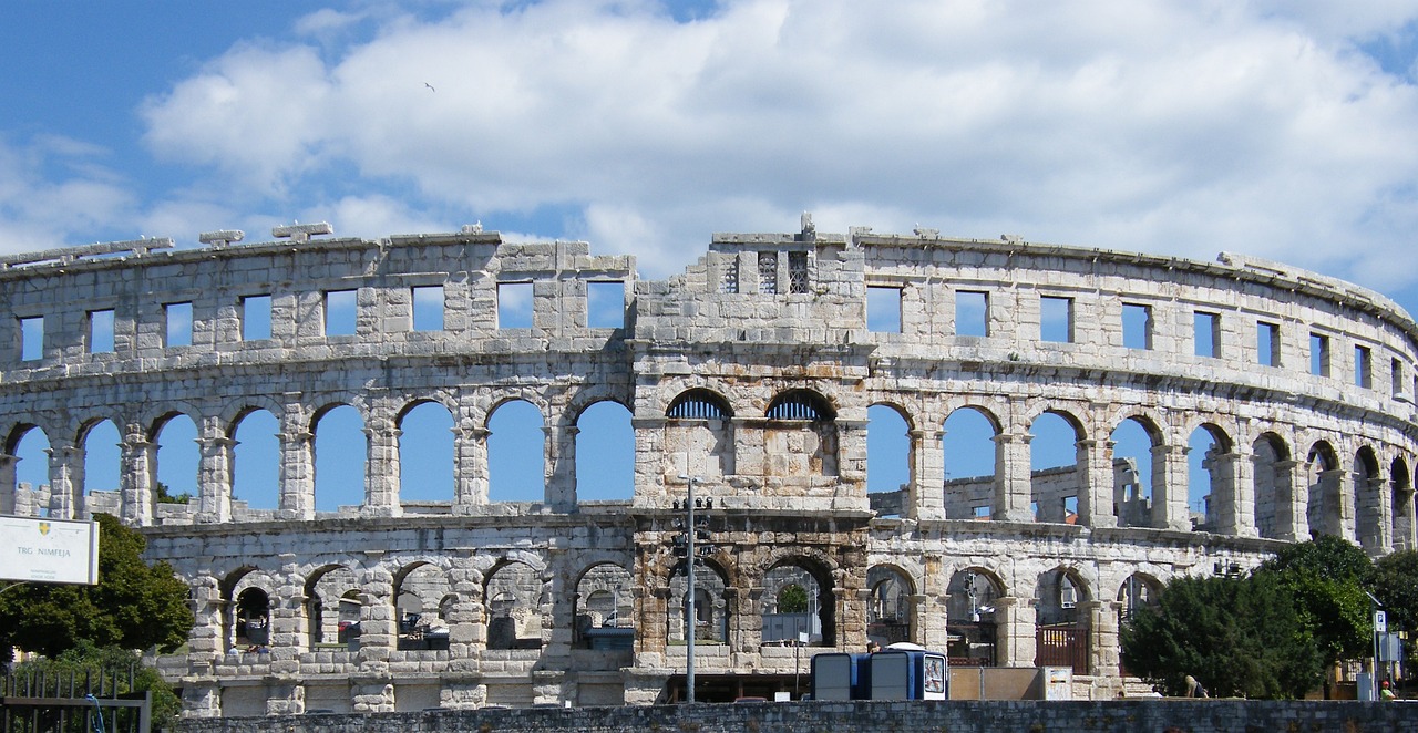 Amphitheater in Pula Kroatien