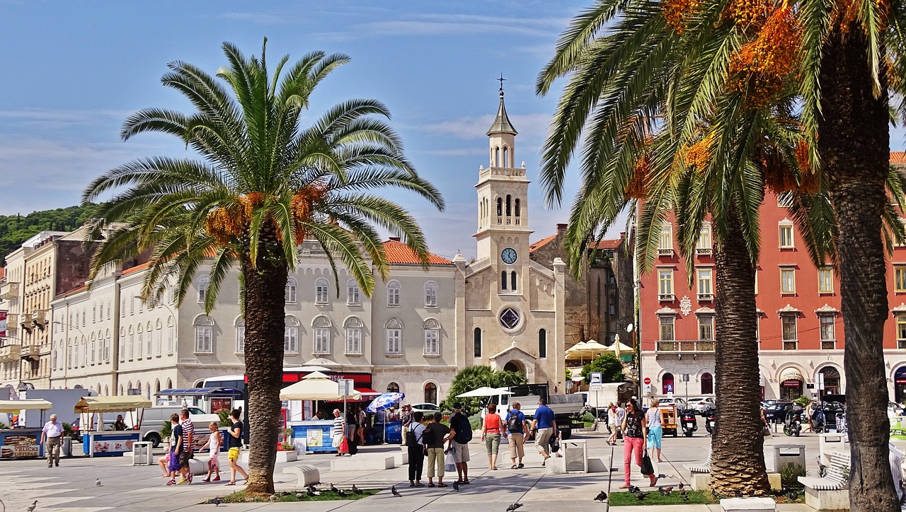 Der Alltag an der Riva in Split